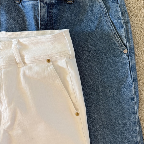 J Crew tall slim wide jean with stacked buttons - two pairs, size 28T - Picture 4 of 8